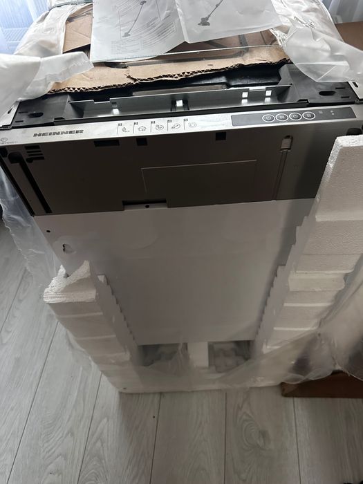 Masina de spalat vase incorporabila Heinner HDW-BI4505IE++, 10 Seturi, 5 programe, Clasa E, Control