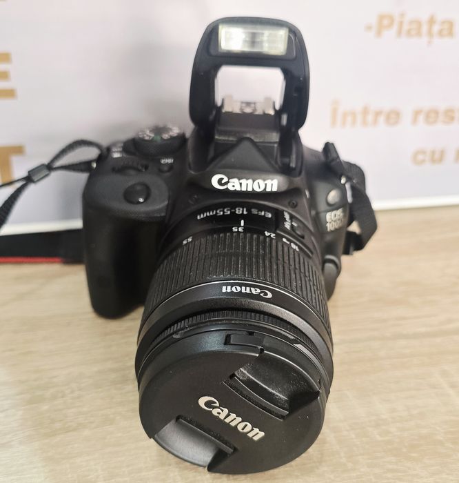 Canon EOS 100D DSLR 18MP Con Obiettivo 18-55mm III, Touch Screen 3'', Nero - 3