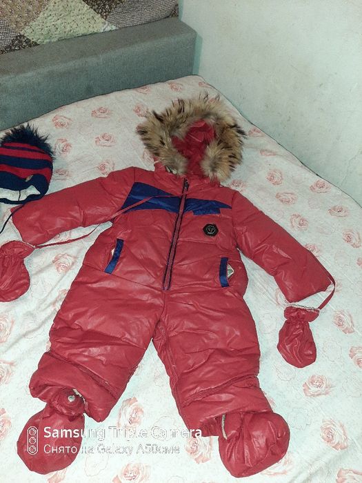 Комбез и шапка шарф