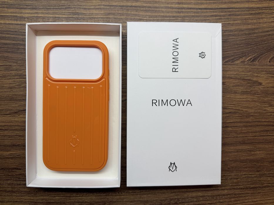 Rimowa iPhone 17 Pro Aluminum Case Husa Cosmic Orange Porticaliu