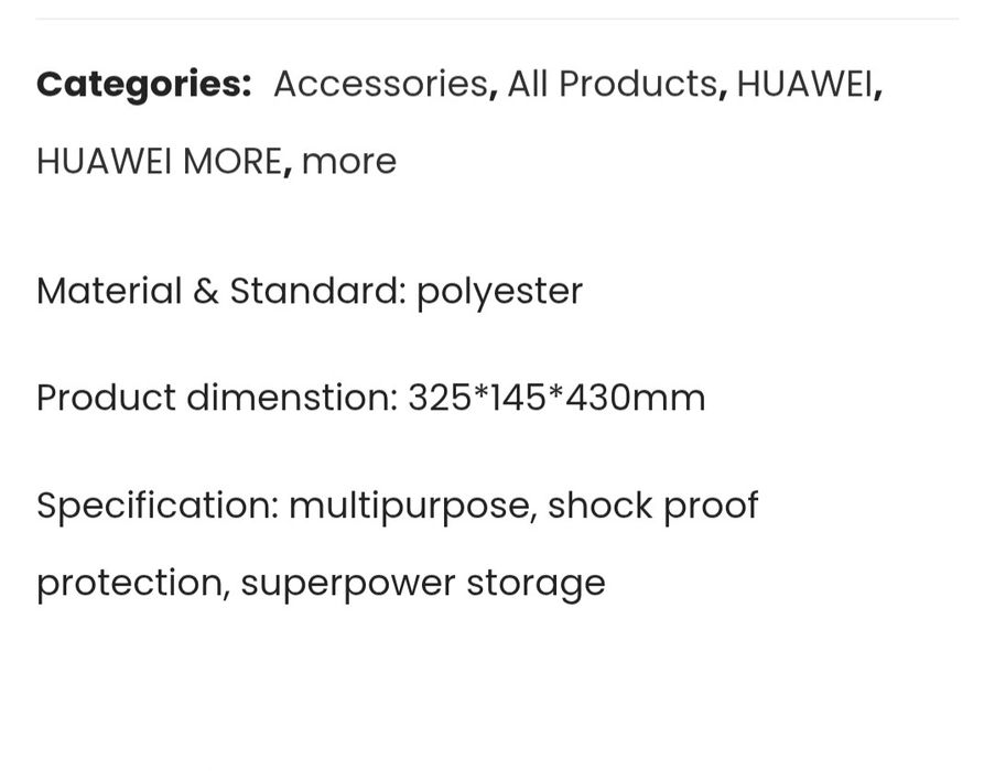 Rucsac/ ghiozdan  Huawei impecabil