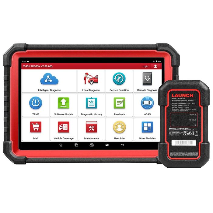 Tester diagnoza multimarca LAUNCH X431 PRO3S+ V5.0, meniu Romana, Maghiara, tableta 10.1" Android, 4GB 64GB, ADAS, 55+ servicii, 2 ani update