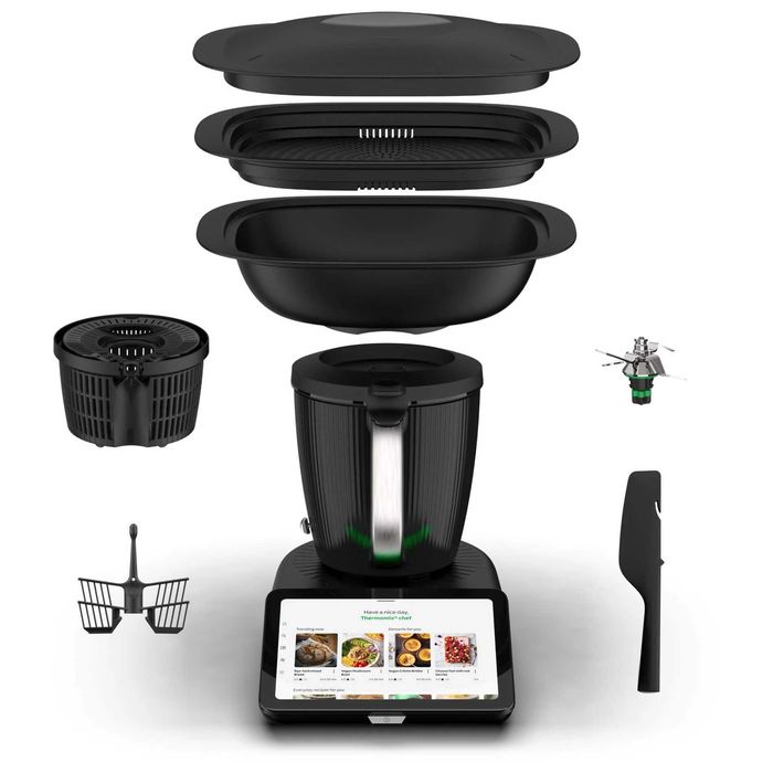 Robot de bucatarie Vorwerk Thermomix TM7, 2000W, toate accesoriile incluse, Factura si Garantie 2 ani si Aspirator Kobold Gratuit