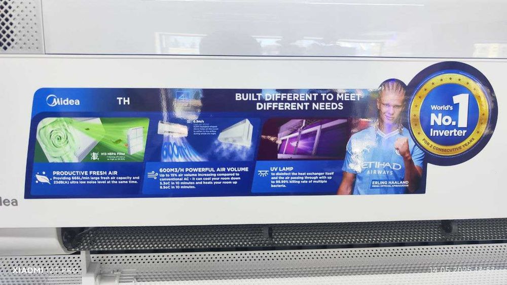 Midea NOVA 12 - 3в1 УВ-лампа, Свежий воздух, HEPA фильтр