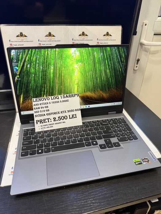 Hope Amanet P7 Laptop Lenovo Loq Amd Ryzen 5 7235s