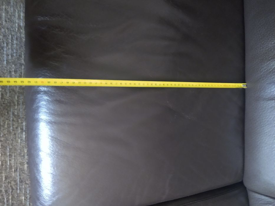 Canapea piele naturală maro FIXĂ