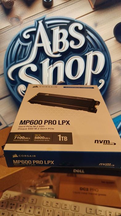 Новый SSD NVMe Corsair MP600 PRO LPX 1TB. С радиатором. Для PC / PS 5.