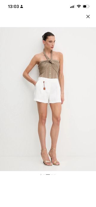 Marciano топ плетиво златист gold