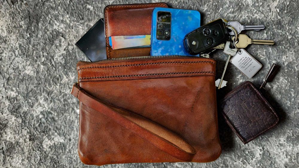 Мъжка чанта от естествена кожа