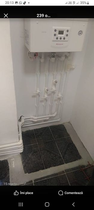 Instalații sanitare, montaj centrale termice, peleti, Năvodari