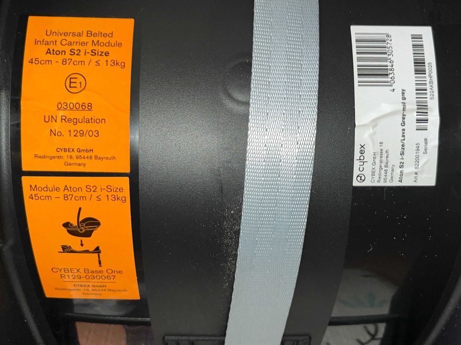 Cybex Aton S2 i-Size 0-13kg Lava Grey