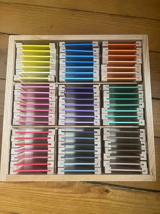 Цветни плочки Монтесори