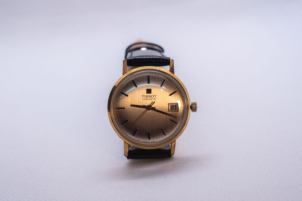 Tissot Visodate Vintage Swiss Made – Suflat cu Aur, Recent Servisat