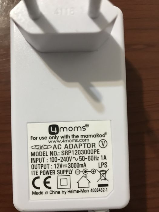 Новый сетевой адаптер от качели 4Moms Mamaroo