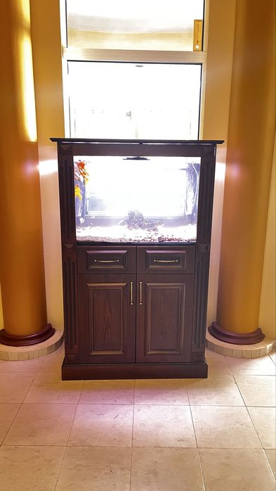 Аквариум 200 л с шкаф