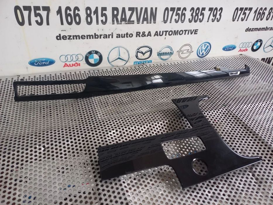 Ornamente Ornament Trim Bord Audi A8 4H D4 Volan Stanga Negru Lucios An 2010-2011-2012-2013-2014-20