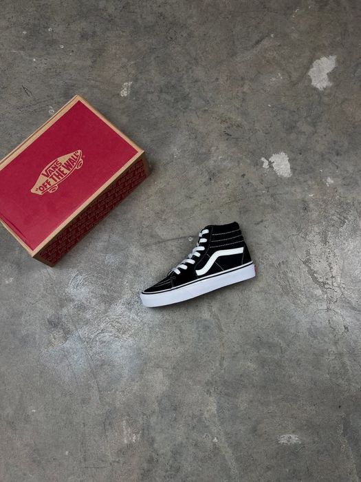 Кеды Vans  SK8-Hi black/white