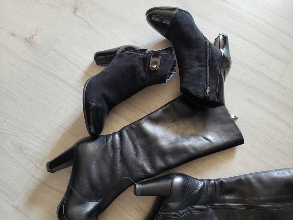 Cizme damă lot 2 perechi primăvară toamnă