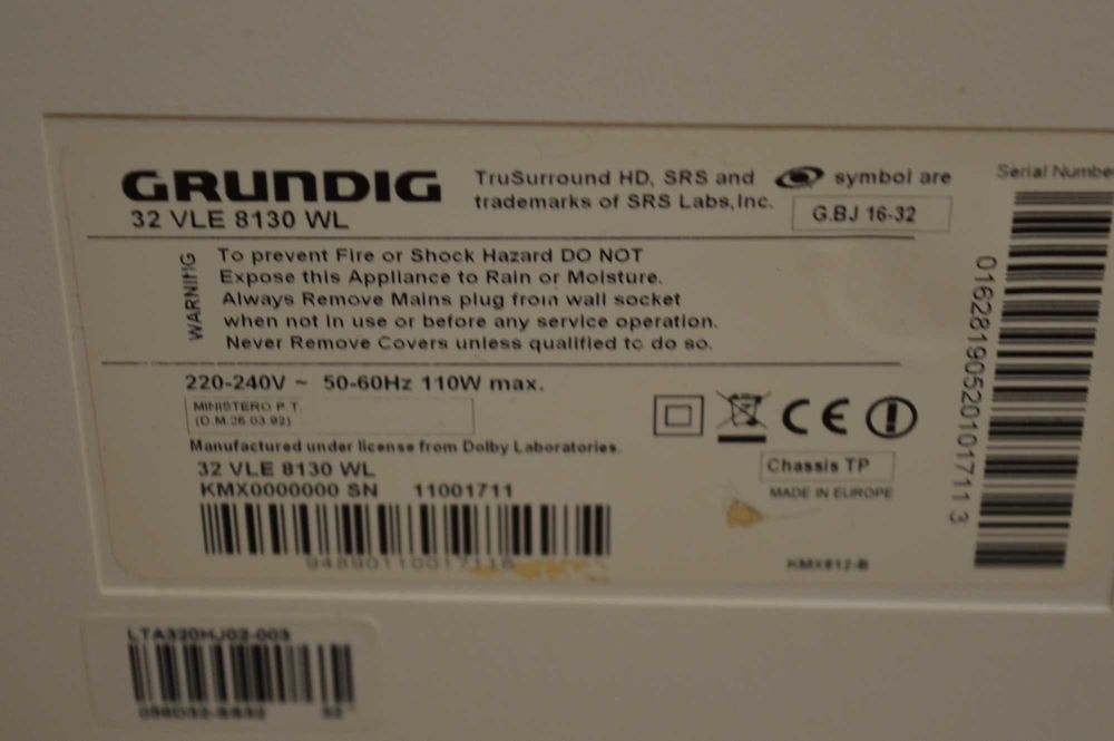 Smart LCD EDGE LED телевизор Grundig 32 VLE 8130 WL