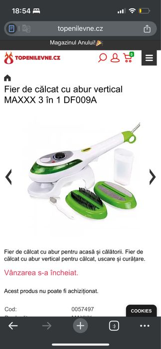 Fier de calcat vertical 3 in 1 nou