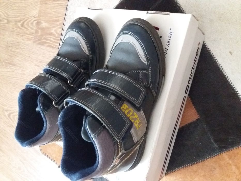 Miniman ботиночки, кожаные кеды