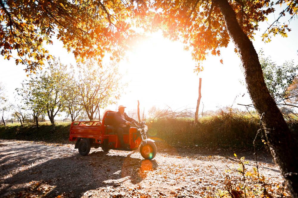 OFERTA: Triciclu electric, fara permis, cu cabina, rate