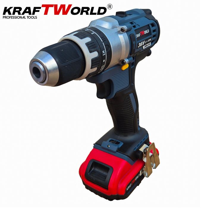 Акумулаторен Безчетков Ударен Винтоверт KraftWorld с 111 части Комплек