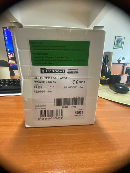 Vand regulator de presiune - gaz
