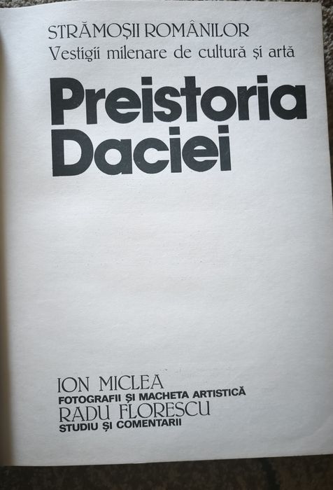 Preistoria Daciei carte