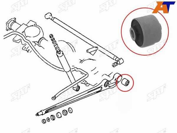 Сайлентблок Mitsubishi Pajero