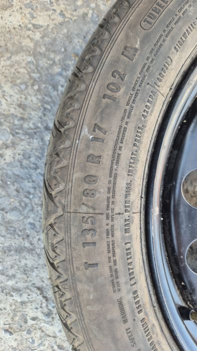 Резервна гума /ПАТЕРИЦА/ БМВ 5/120 BMW e60,e83,e90,x3 5x120

Употребяв