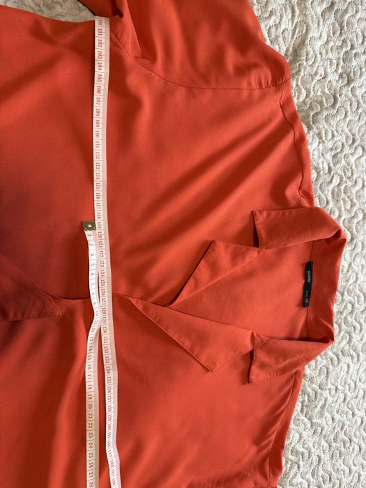 Bluza dama rosie Sinsay tip crop cu nod marime XL