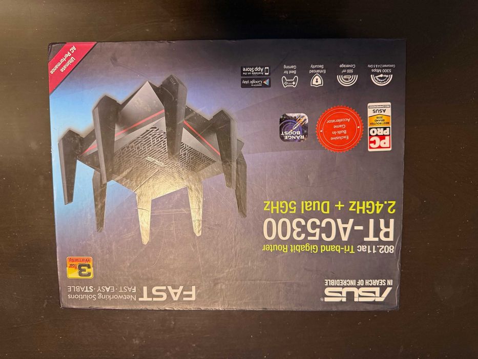 Трибандов Безжичен рутер 802.11ac ASUS RT-AC5300 Freetomato OpenSource