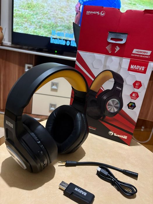 Casti wireless Marvo HG9084W Pulz 80W