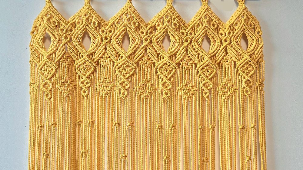 Макраме завеса за врата или прозорец