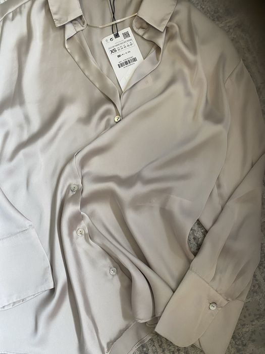 Zara дамска риза сатен