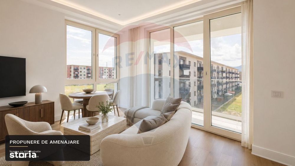 Apartament 3 camere, 74,16 mp utili, 2 băi + balcon | Tractorul