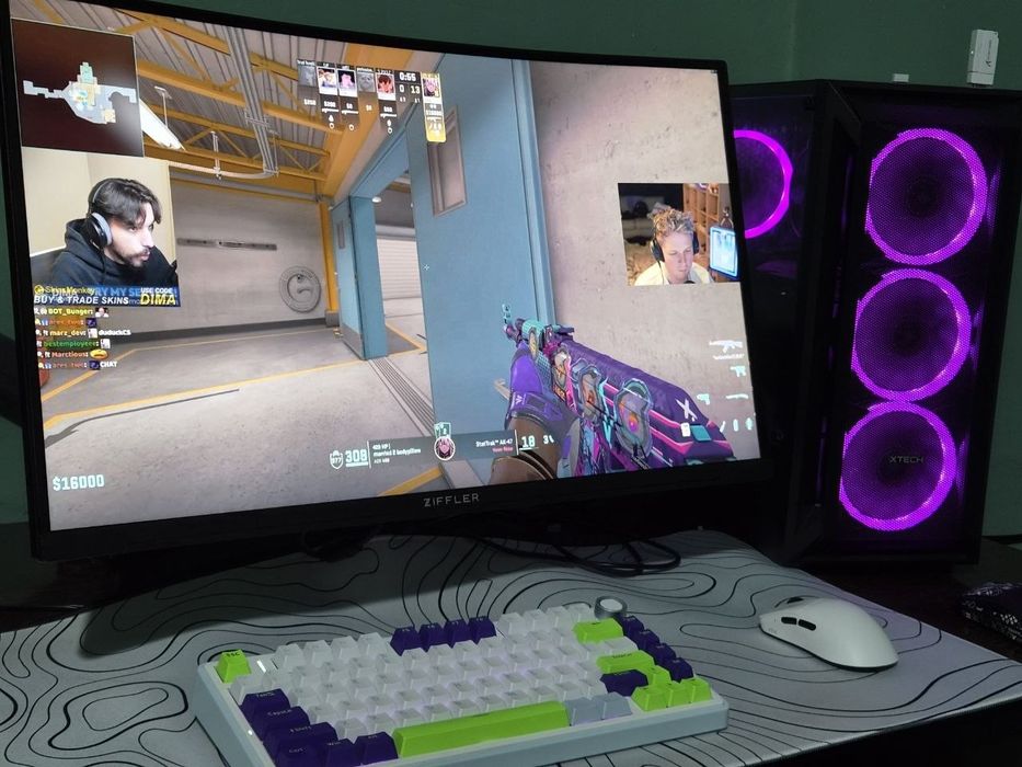 Ryzen 5 5600 Rtx 4060 va 180hz monitor sotiladi komplekt