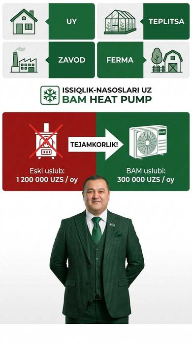 Fan Coil Тепловой Насос Фергана Issqilik Nasoslari Fargona Fankoyl