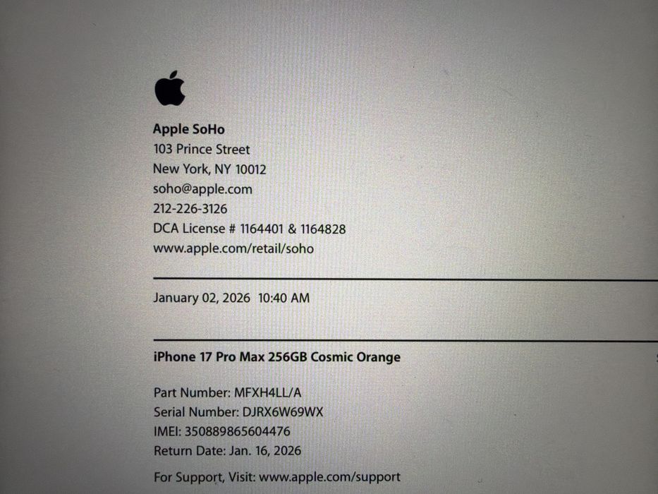 iPhone 17 Pro Max SIGILAT