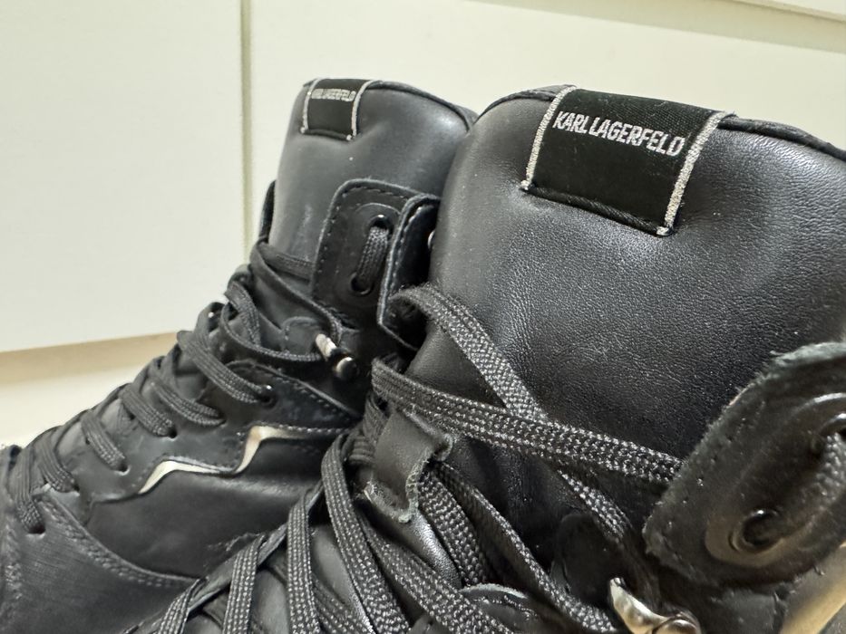 Karl Lagerfeld Elektro Lay Up Hi – Премиум Мъжки Кецове