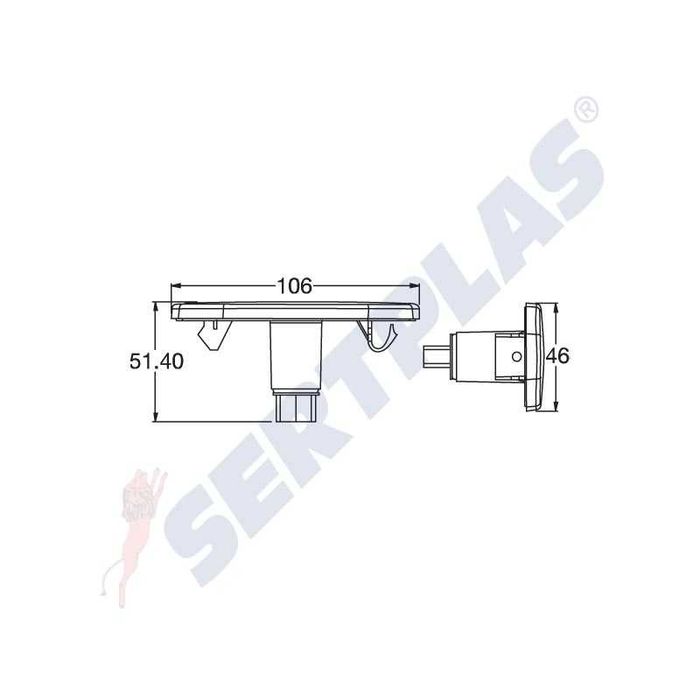 Габарит страничен Мерцедес Спринтер 06 + Mercedes Sprinter VW Crafter