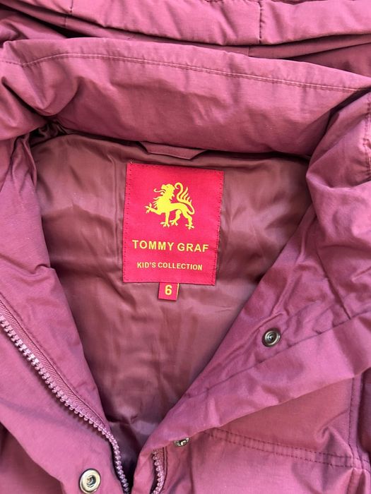 Пуховое пальто на девочку 5-7 лет