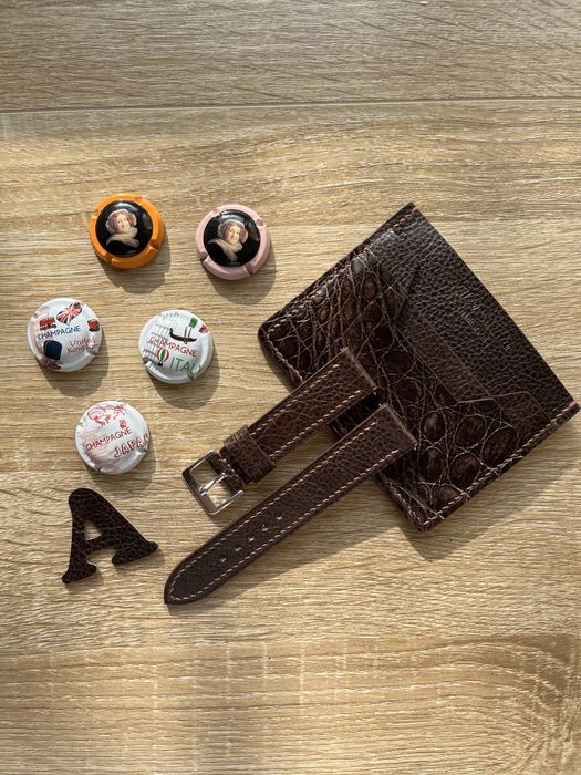 Curea pentru ceas din piele italiana de lux Dollaro lucrata manual