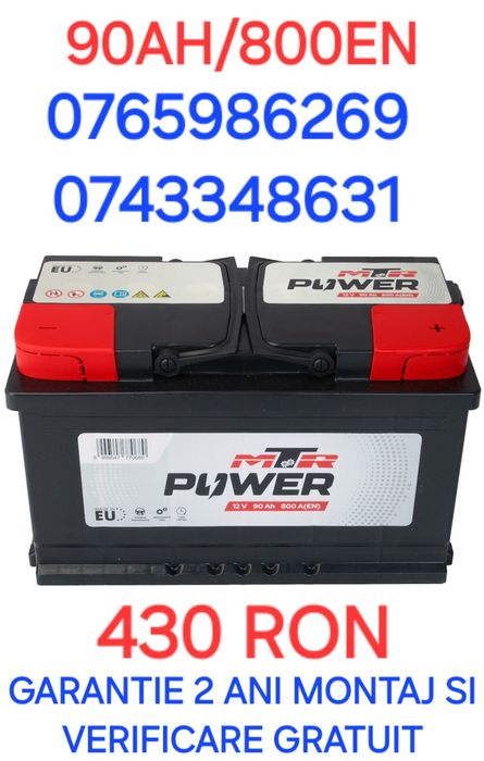 Baterii baterie acumulatori auto Noi și Sh la  cel mai bun preț 60 65 72 88 si 90 ah