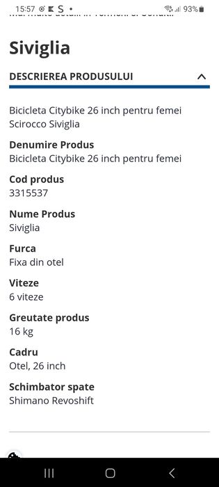 Bicicleta dama 26 inch