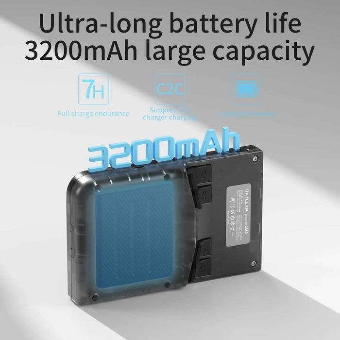 Consolă de jocuri portabilă retro BatleXP G350,gri,sigilat