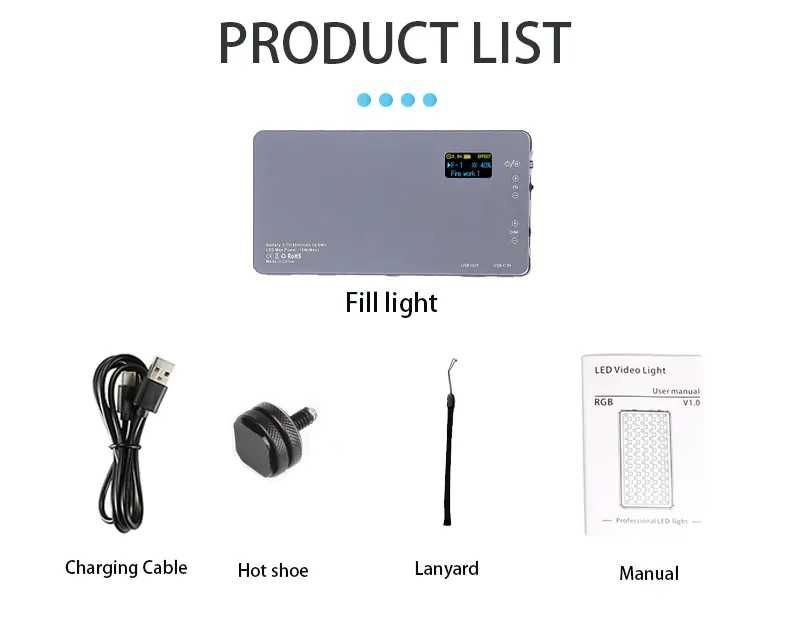 На камерный свет Led RGB Панель постоянный свет для фото видео съемок