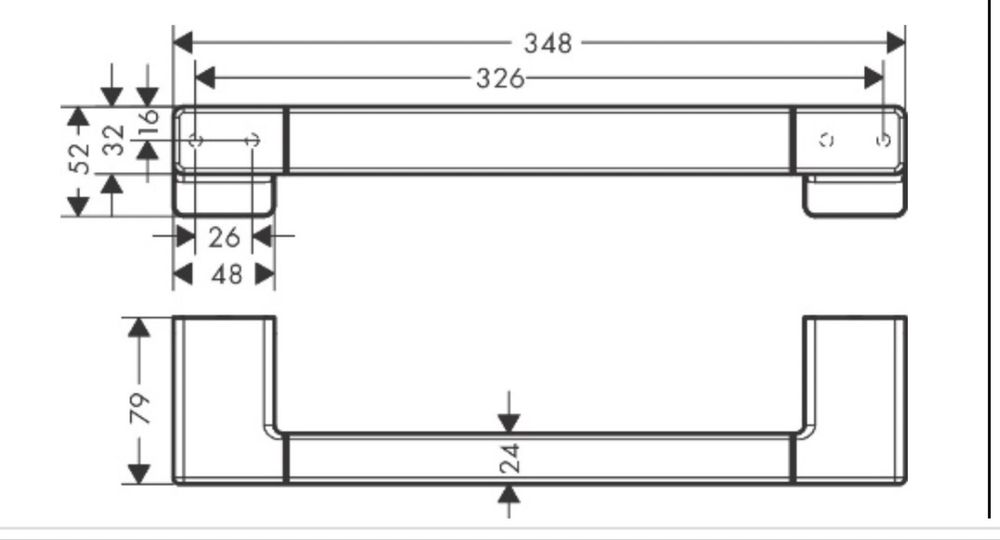 Поручень Hansgrohe AddStoris