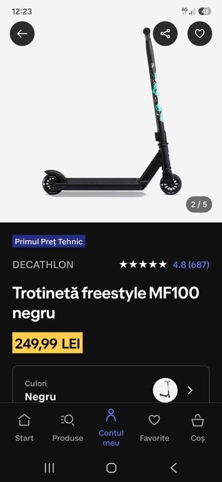 Trotinetă  freestyle MF100